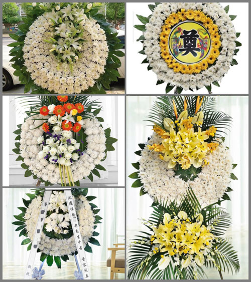 福建福州长乐市吴航街道西关村花圈速递